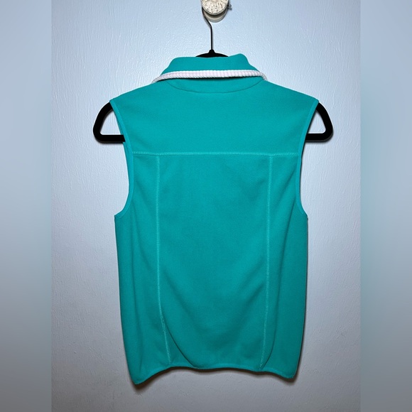 LAUREN JAMES CO. PREPTEC BLAKELY FLEECE TEAL VEST. SIZE XS - Picture 8 of 11